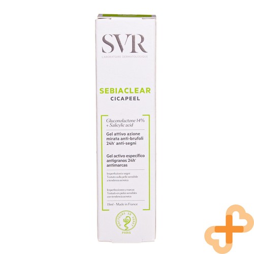 SVR Sebiaclear Cicapeel Anti-Flecken Anti-Flecken Gel Unreinheiten Mitesser 15ml