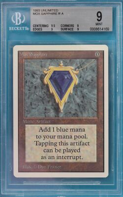 Mox Sapphire 　MTG　Power９ Power 9 Set - Unlimited PSA 10 – Pristine Collectibles