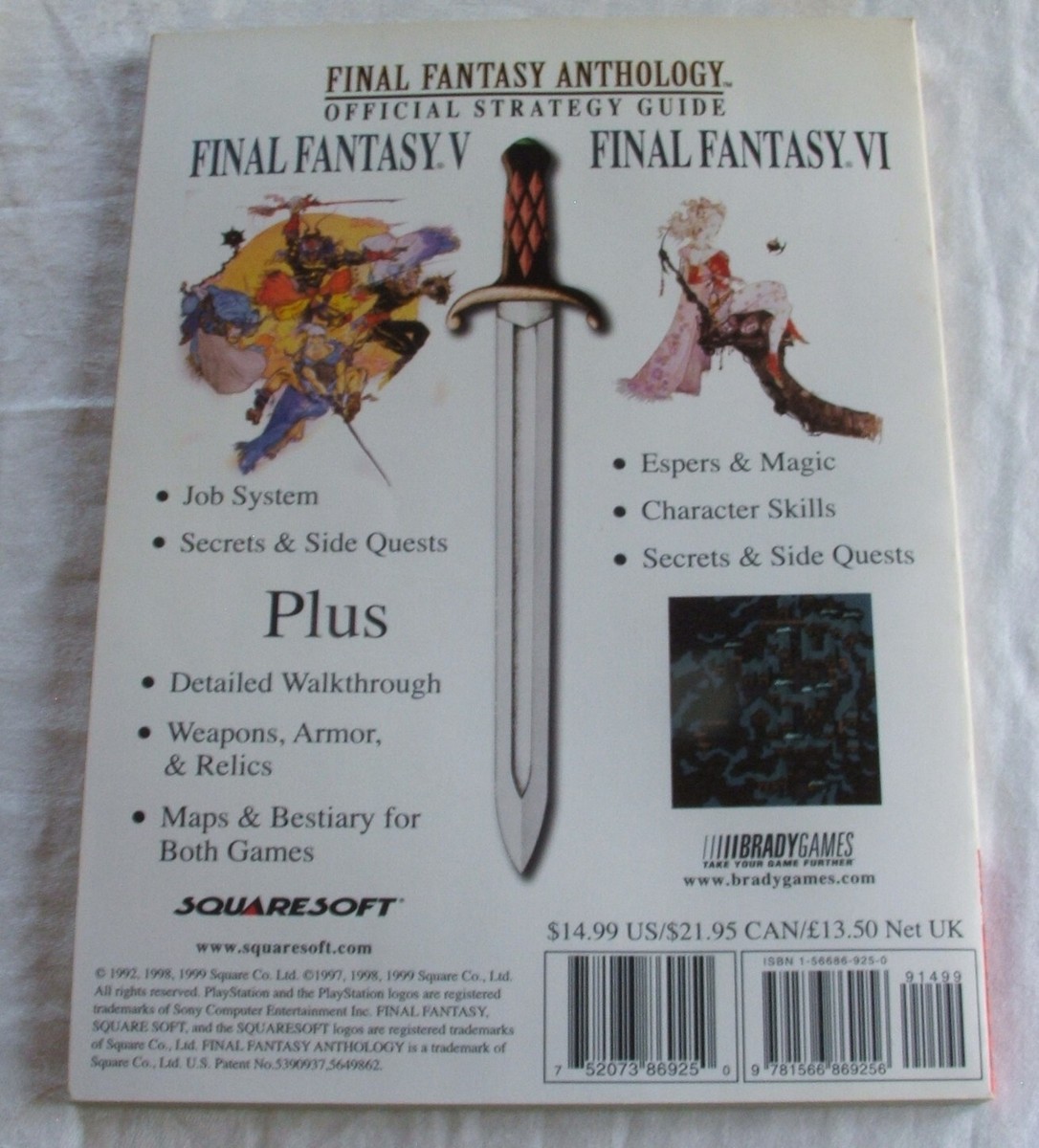 Final Fantasy Anthology Official Walkthrough (Brady Games