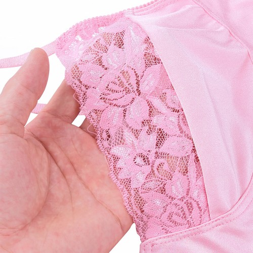 UK Men Crossdress Lingerie Sissy Sheer Lace Training Bra Bralette Tank Vest Tops - Picture 94 of 126