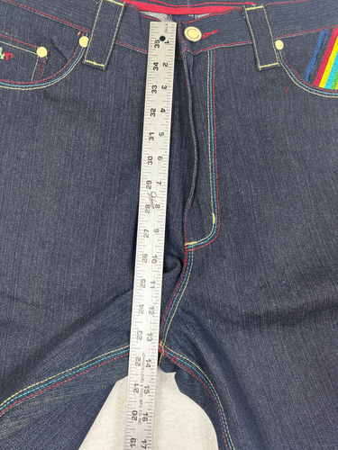 Vintage 90s Y2K COOGI Australia Wide Leg Jean Shorts Baggy Size 40X15 NWT - Picture 4 of 14