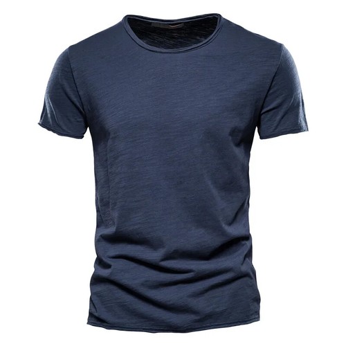 Herren Slim Fit V-Neck Baumwolle T-Shirt | leichtes Sommer Tee | Freizeit atmungsaktiv - Bild 26 von 27
