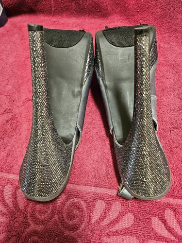 Steve Madden Women's Silver Stilettos Open Toe Slingback Sz 8.5 - Picture 10 of 14