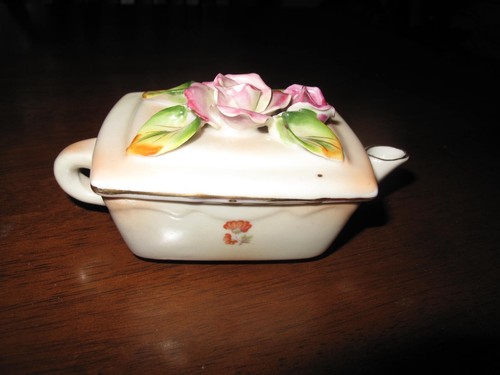 Vintage JAPAN Flowers Floral Teapot - E.P.P. & CO - Picture 2 of 8