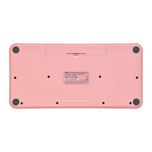 Backlit Mini Wireless Office Keyboard with USB Receiver, Pearl Blush Pink - Picture 7 of 7
