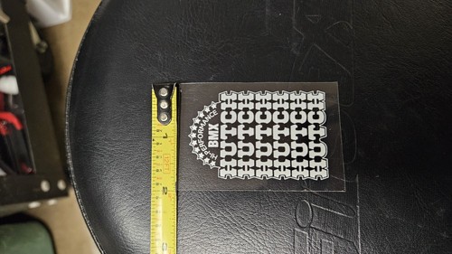 Vintage Hutch Headbage BMX Decal White GT Redline Haro Skyway Mongoose Race Inc - Picture 3 of 4