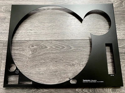 DECK-HEADZ 2 x Technics SL-1210 MK2 Matte Black Faceplate Cover & Screen Printing