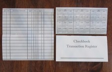 50 CHECKBOOK TRANSACTION REGISTERS CALENDAR 2023 2024 2025 CHECK BOOK REGISTER
