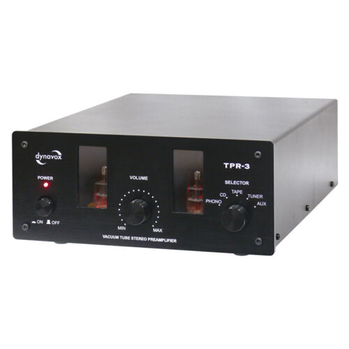 DYNAVOX TPR-3 RÖHRENVORSTUFE VORVERSTÄRKER PRE AMP SCHWARZ Röhrenvorverstärker - Picture 2 of 9