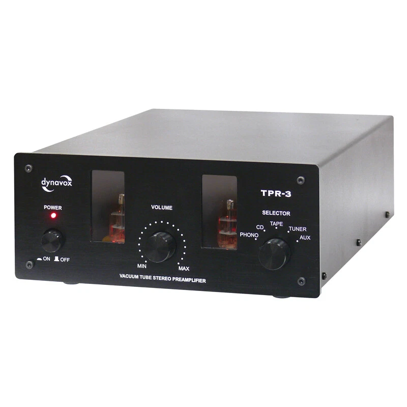 DYNAVOX  TPR-3 RÖHRENVORSTUFE VORVERSTÄRKER PRE AMP SCHWARZ Röhrenvorverstärker - Bild 2 von 4