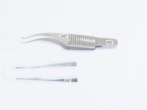 Colibri Corneal Forcep 0.12mm 1x2 Teeth With Tying Platform Overall Length 85 mm - Picture 2 of 6