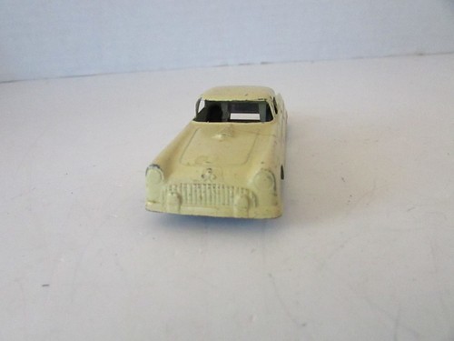 Vtg Diecast Metal Tootsietoy Vehicle Cream Color 1955 Thunderbird 3"L  H2 - Bild 2 von 5