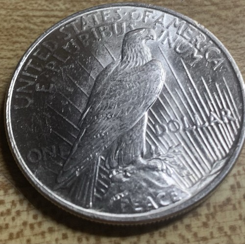 AU / UNC 1924 PEACE SILBER DOLLAR 35 $ Startgebot! - Bild 8 von 10