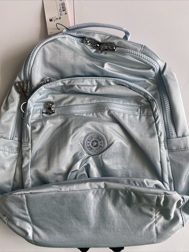 Kipling Seoul laptop Large Backpack Glacier blue School 15” - Picture 1 of 8