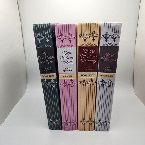 Bridgerton Series Julia Quinn Once Upon A Book Club Limited Edition Books 5-8 - Imagen 3 de 9