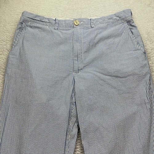 Polo Ralph Lauren Seersucker Chino Pants Mens 36x32 (Fits 36X27) READ ALTERED - Picture 2 of 11