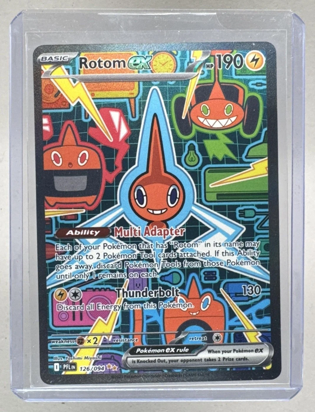 Rotom ex 2025 Pokemon Phantasmal Flames #126 SIR