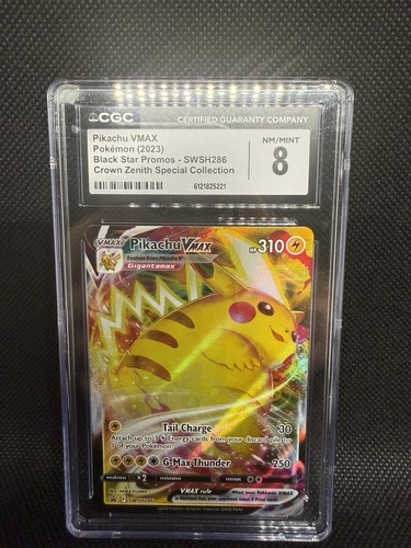 Pikachu VMAX graded CGC 8 for sale on eBay