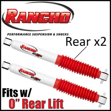 Rancho Rs5000x Rear Shocks Absorbers Pair Fits 97-06 Jeep Wrangler Tj W0 Lift