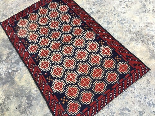 Afghan Rug, Vintage Mini Rug, Turkish Rug, Boho Rug, Oushak Design Rug 3x5 ft - Picture 2 of 8