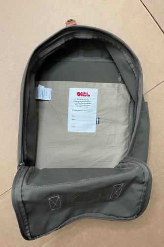 Fjallraven Kanken No. 2 Laptop 15” Backpack Green Canvas Leather 16L Travel - Picture 5 of 6