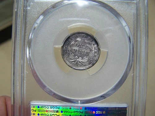 1859-O Seated Liberty  Dime  Unc Details  Nice Strike