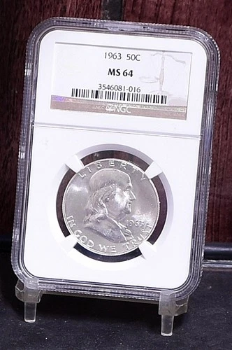 1963 Franklin Half Dollar - NGC MS64 (#61190-L)