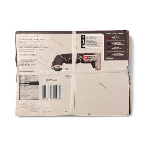 Porter Cable PCC710 20V MAX Cordless Oscillating Multi-Tool - 11 Piece - New - Picture 3 of 8