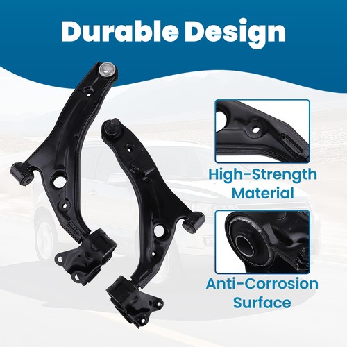 Par de brazos de control inferiores de suspensión delantera con rótula para Ford Edge 07-14 3,5 L - Imagen 2 de 15
