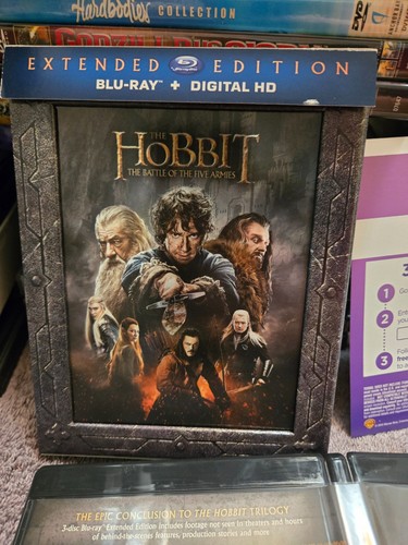 The Hobbit: The Battle of the Five Armies Extended Edition Blu-ray - USED CIB - Picture 8 of 12