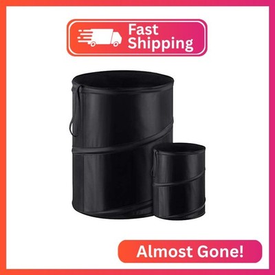 BBTO 2 Pcs Pop up Car Trash Can, Combination Size Portable Collapsible Trash Can