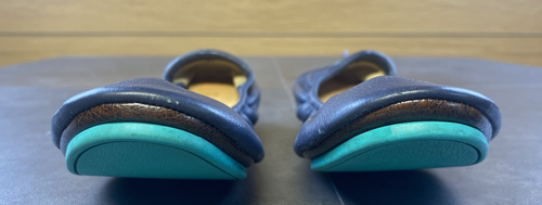 Tieks Damen Leder faltbare Ballerinas marineblau Größe 5 - Bild 4 von 9