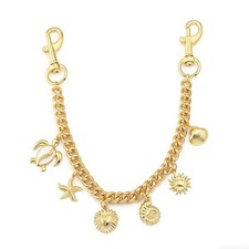 Gold Bag Charm Chain for Handbags - Purse Chain Extender with Shell Starfish ...