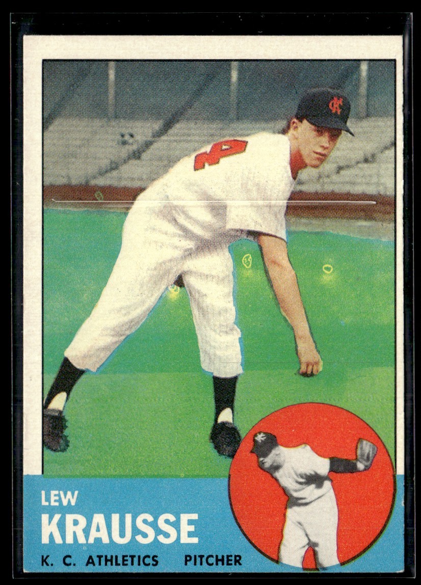 1963 Topps Lew Krausse Rookie Kansas City Athletics #104