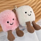 NEUF Paire De Guimauves Porte-clés Cadeau Enfant Charme Anniversaire Avec Sac à Poussière