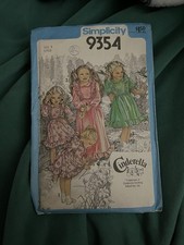 Simplicity Pattern9354 Girl Dress Cinderella Clothing Sz 5