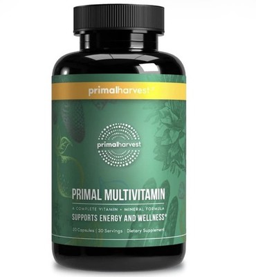 Primal Harvest Primal Multivitamin - for Brain, Heart, Bone, Skin and Eye Health