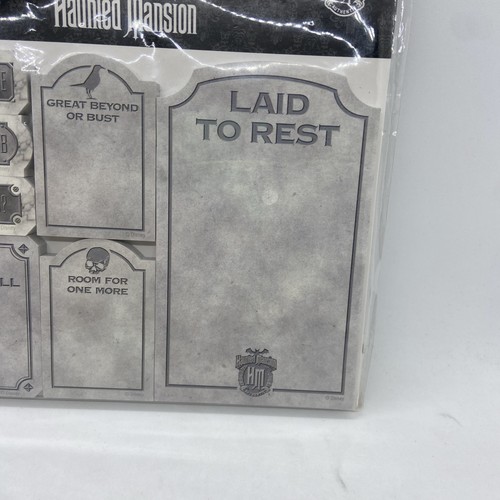 Disneys Authentic Haunted Mansion blocco note set Fuori produzione Lapide di Halloween - Foto 6 di 13