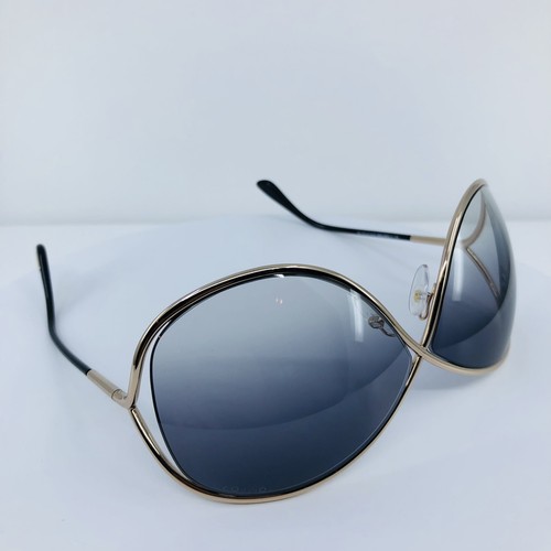 Neue Tom Ford TF 130 Miranda Sonnenbrille TF130 C. 28B goldfarben mit schwarz 68-10 mm Italien - Bild 12 von 17