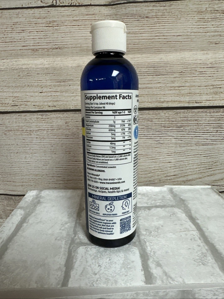 Gotas minerales Trace Mineral ConcenTrace 8 OZ 2028 Foto 2 de 3