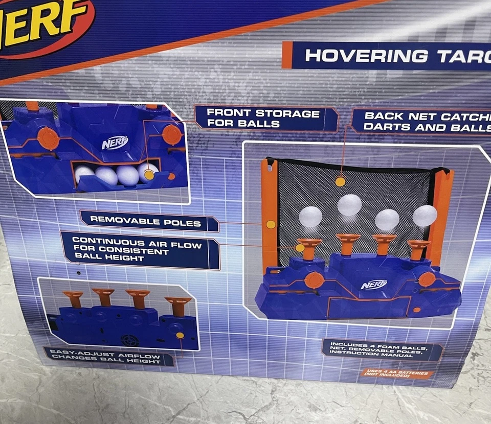 Nerf Hovering Target For Elite Dart Blaster, Floating Balls Hasbro Brand New - image 4 of 4