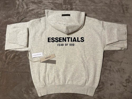 NEW Fear of God Essentials Hoodie Light Oatmeal Size XS 100% Authentic ✅