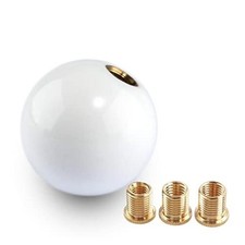 Round Ball Shift Knob Universal Gear Shift Knob 5 6 Speed for Manual Pure-white