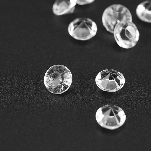 Clear Acrylic Beads 6mm 1000Pcs Bag Vase Filler Wedding Party Decor DIY Craft - Picture 2 of 4
