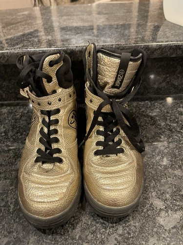 Zumba Street Glam Shoes Sneaker Women Black-Gold Brand Retired Sz 11 / 43 - Picture 1 of 10