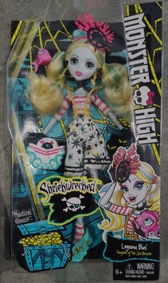 Monster High Shriekwrecked Lagoona Blue 11in Fashion Doll w/ Accessories DTV88