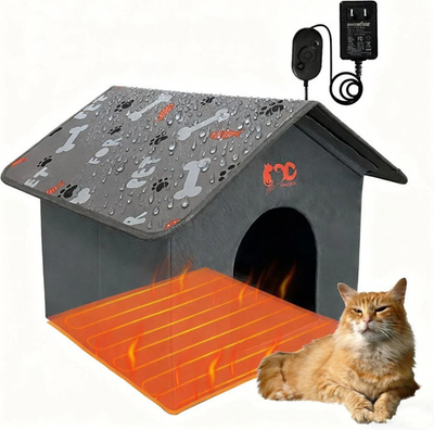 #ad #ad Heated Cat House for Outside Extra Large Size Insulated Weatherproof Outdoor Ca $29.99