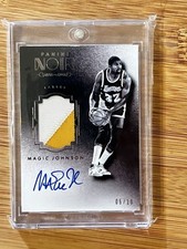2015-16 Panini Noir - Magic Johnson PATCH AUTO 06/10