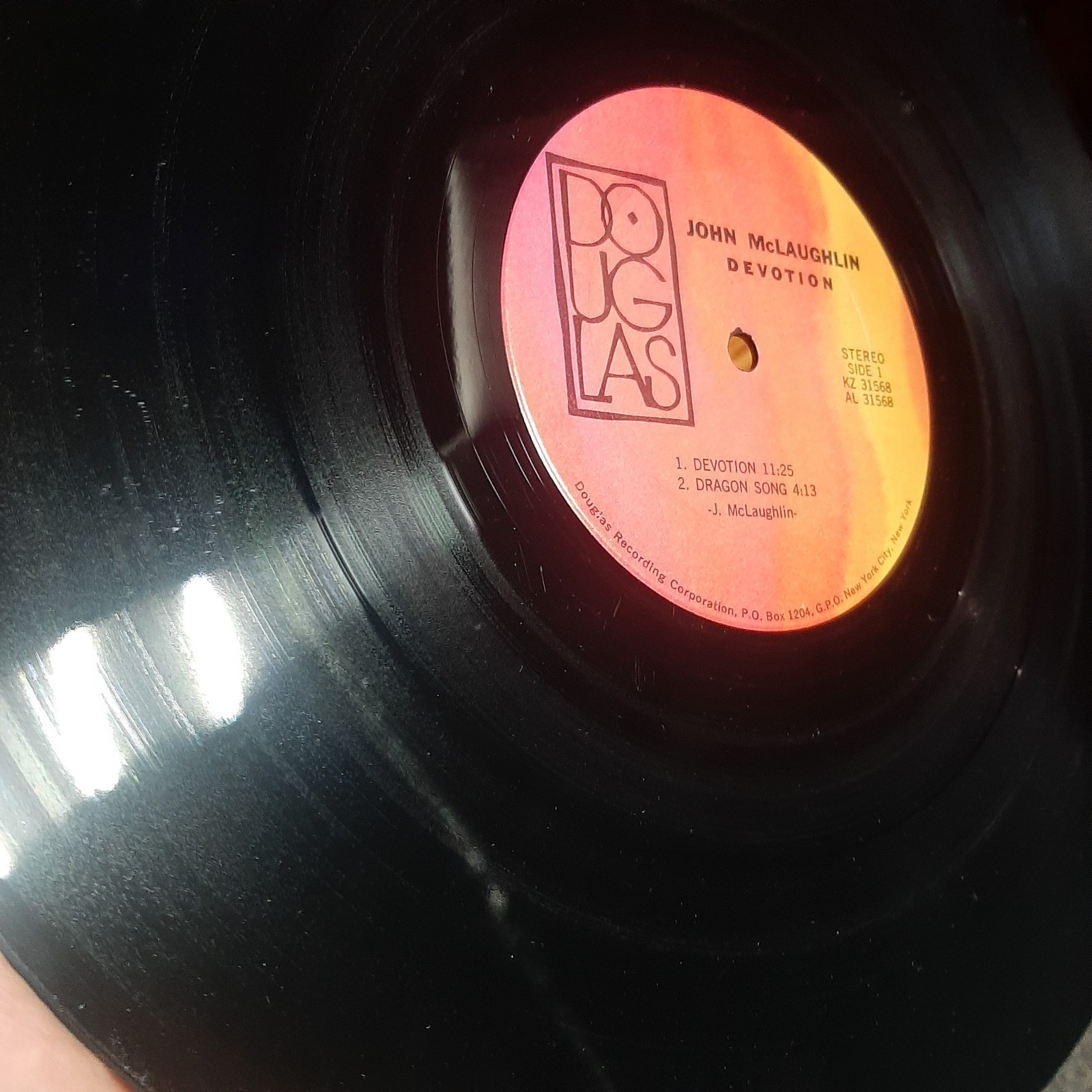 John Mclaughlin Devotion Vinyl LP Record Fusion Jazz 1972 RP