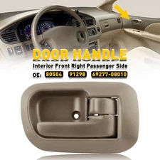 For 98-03 Sienna Toyota Front Inside Interior Right Door Handle & bezel Beige S